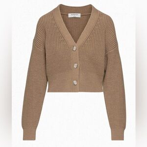 Babaton Taupe Cardigan Sweater